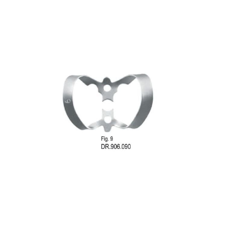 Rubber dam clamp, Anteriors fig. 9 – oficiali Falcon Medical produkto nuotrauka