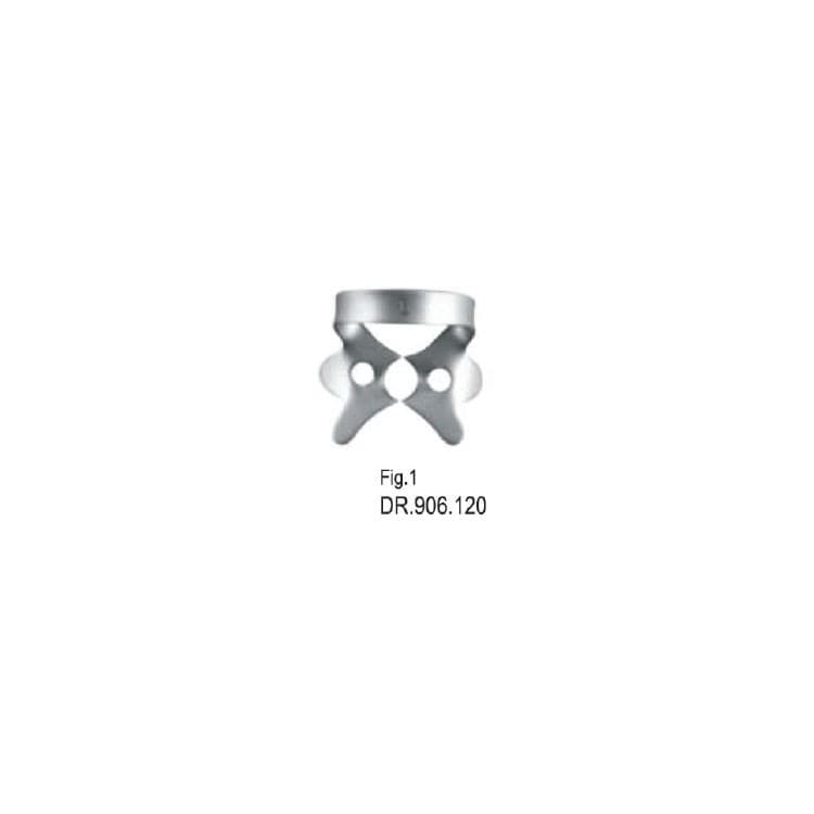 Rubber dam clamp, Premolars fig. 1 – oficiali Falcon Medical produkto nuotrauka