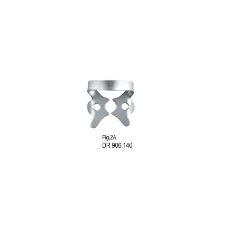 Rubber dam clamp, Premolars fig. 2A – oficiali Falcon Medical produkto nuotrauka