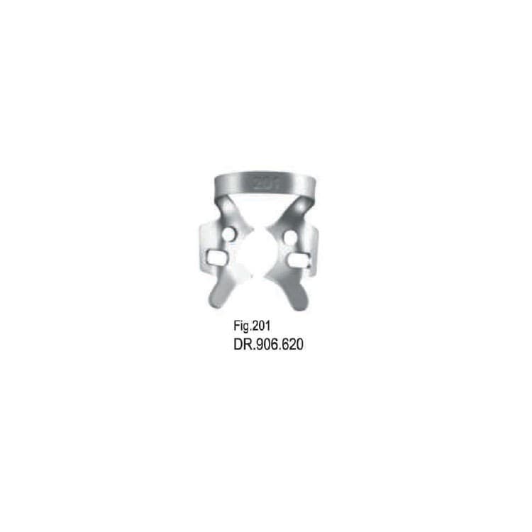 Rubber dam clamp, Molars fig. 201 – oficiali Falcon Medical produkto nuotrauka
