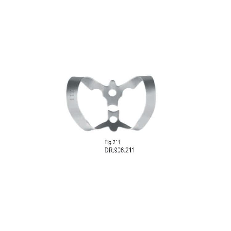 Rubber dam clamp, Anteriors fig. 211 – oficiali Falcon Medical produkto nuotrauka