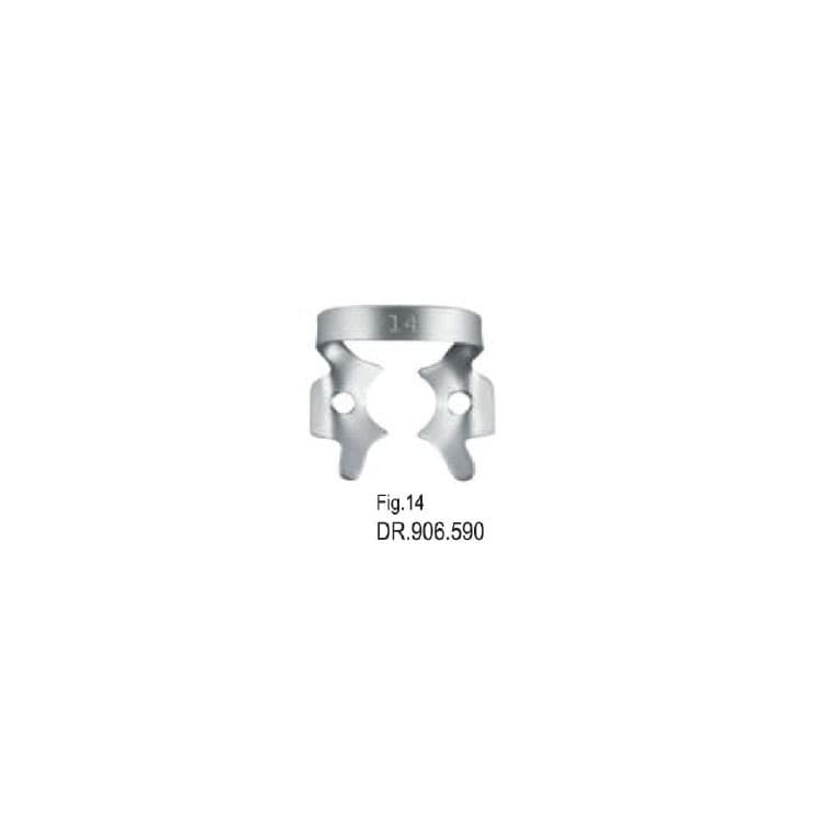 Rubber dam clamp, Molars fig. 14 – oficiali Falcon Medical produkto nuotrauka
