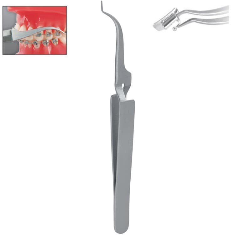 Falcon buccal tube placing tweezers x-action 125mm – oficiali Falcon Medical produkto nuotrauka