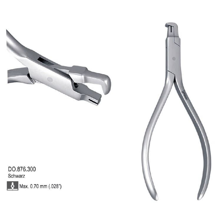 Pliers arrow clasp bending Schwarz 0,7 mm – oficiali Falcon Medical produkto nuotrauka