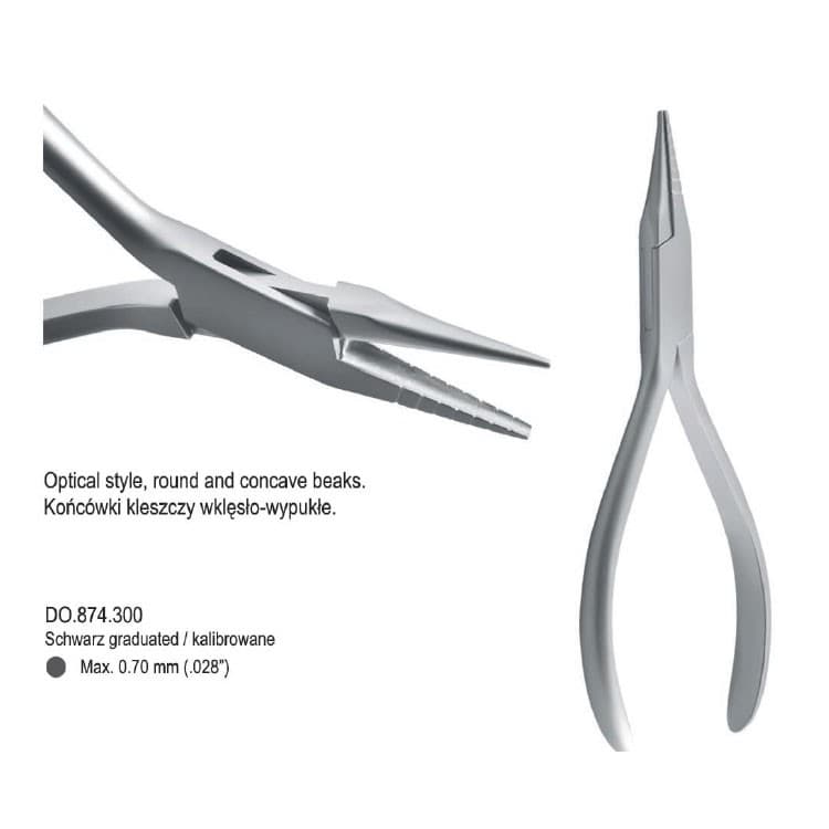 Pliers loop forming Schwarz graduated – oficiali Falcon Medical produkto nuotrauka