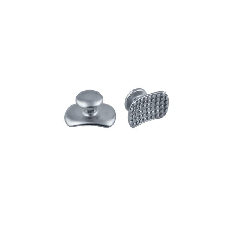 Lingual button bondable monoblock curved rectangle base (Pack of 10 pieces) – oficiali Falcon Medical produkto nuotrauka