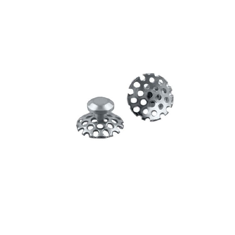 Lingual button bondable round perforated base (Pack of 10 pieces) – oficiali Falcon Medical produkto nuotrauka