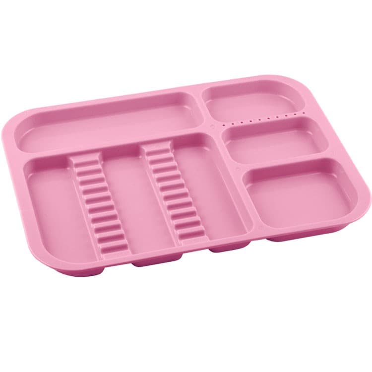 Instrument Tray plastic 340x245x20mm Pink (autoclavable 134°c) – oficiali Falcon Medical produkto nuotrauka
