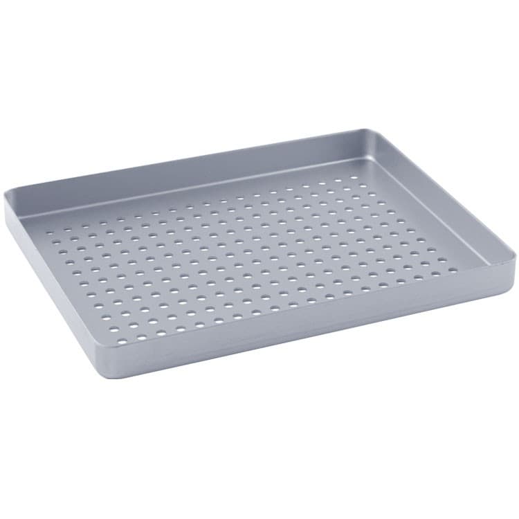 Instrument tray midi aluminum perforated 180x140x17mm silver – oficiali Falcon Medical produkto nuotrauka
