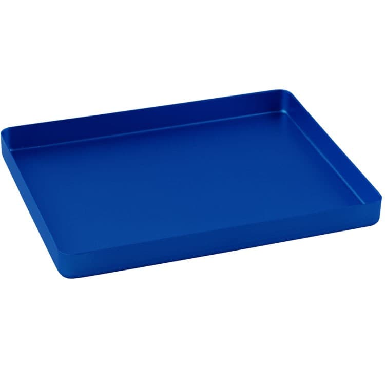 Instrument tray midi aluminum solid 180x140x17mm blue – oficiali Falcon Medical produkto nuotrauka