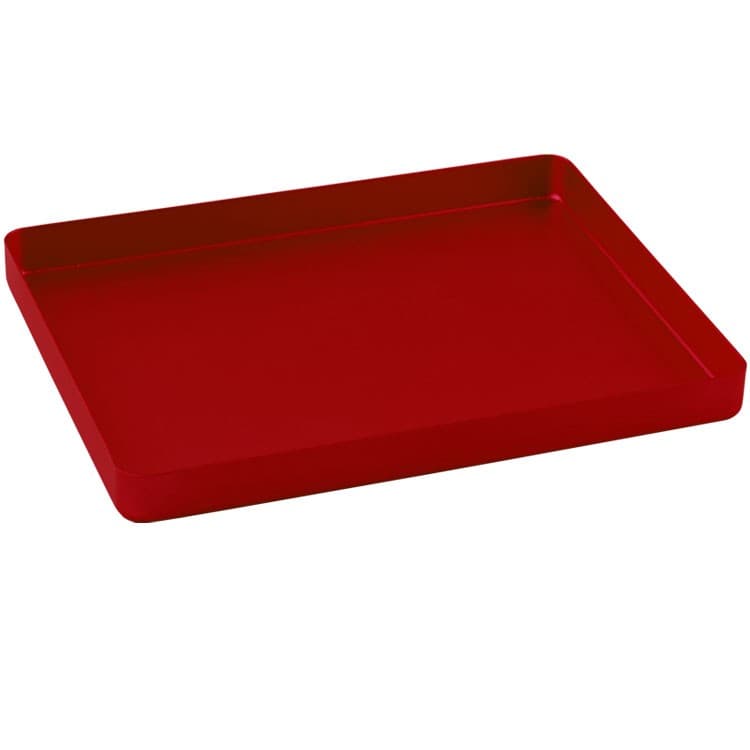 Instrument tray midi aluminum solid 180x140x17mm red – oficiali Falcon Medical produkto nuotrauka