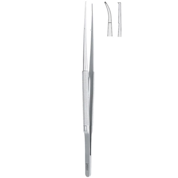 Forceps micro round handles curved 1x2th 180mm – oficiali Falcon Medical produkto nuotrauka