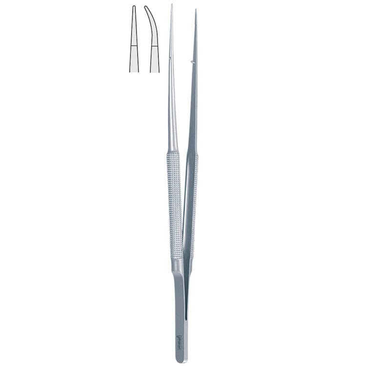 Forceps micro round handles curved 150mm – oficiali Falcon Medical produkto nuotrauka