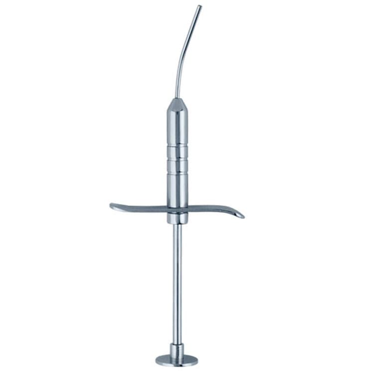 Amalgam gun Micro filling curved ø 1.6mm, 130mm – oficiali Falcon Medical produkto nuotrauka