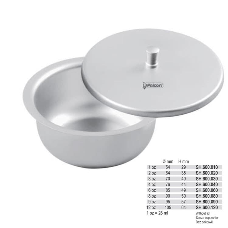 Bowl type I 'Gallipot’ 12oz, without lid – oficiali Falcon Medical produkto nuotrauka