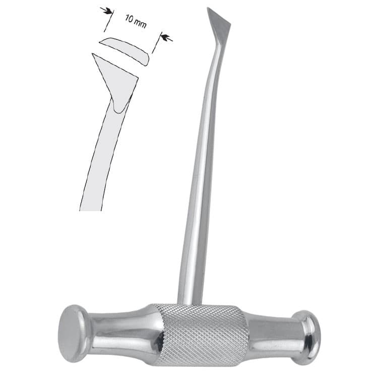 Elevator T-handle W.F. Barry right fig. 323 – oficiali Falcon Medical produkto nuotrauka