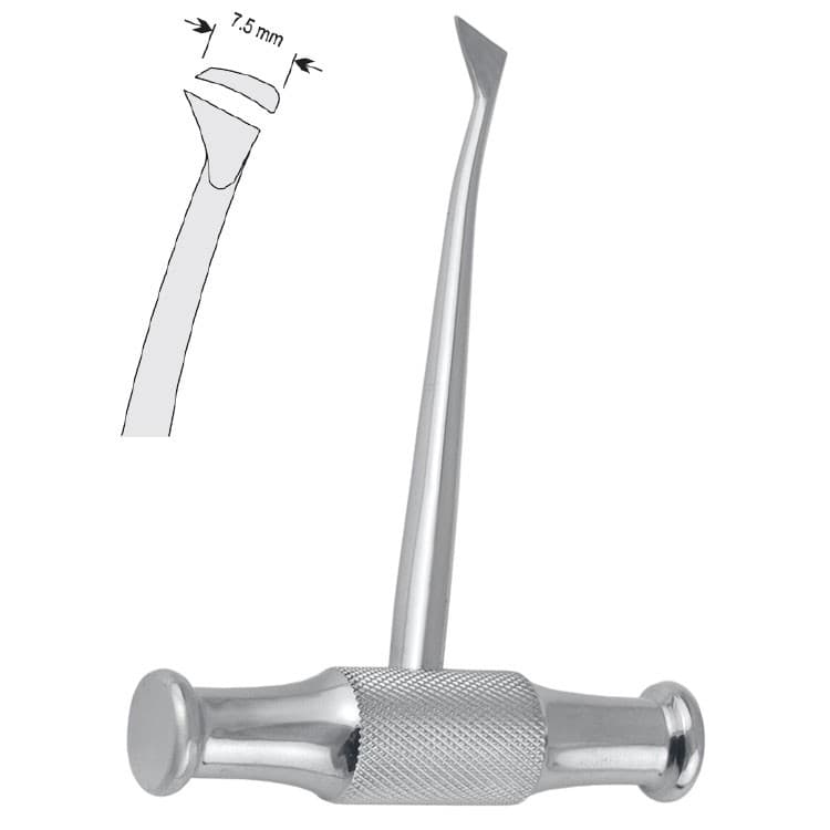 Elevator T-handle W.F. Barry right fig. 321 – oficiali Falcon Medical produkto nuotrauka