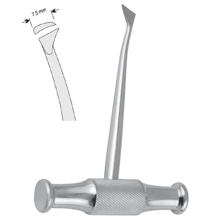 Elevator T-handle W.F. Barry left fig. 320 – oficiali Falcon Medical produkto nuotrauka