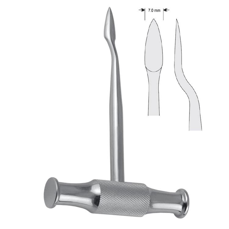 Elevator T-handle Lecluse fig.1 – oficiali Falcon Medical produkto nuotrauka