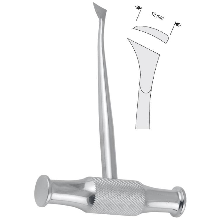 Elevator T-handle Winter righ tfig. 13R – oficiali Falcon Medical produkto nuotrauka