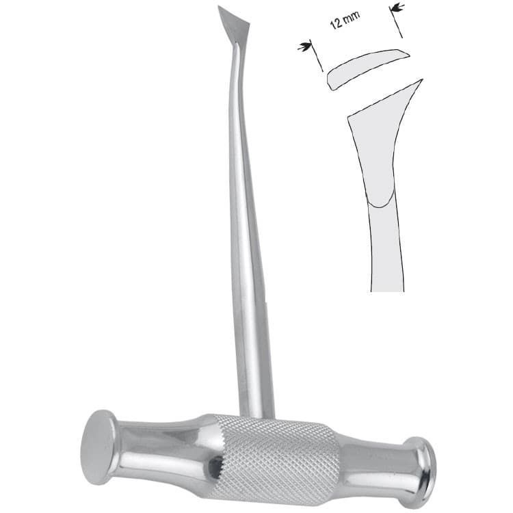 Elevator T-handle Winter left fig. 13L – oficiali Falcon Medical produkto nuotrauka