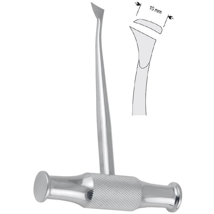 Elevator T-handle Winter right fig. 12R – oficiali Falcon Medical produkto nuotrauka