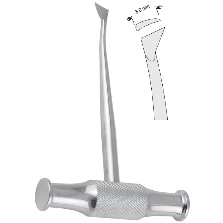 Elevator T-handle Winter left fig. 11L – oficiali Falcon Medical produkto nuotrauka
