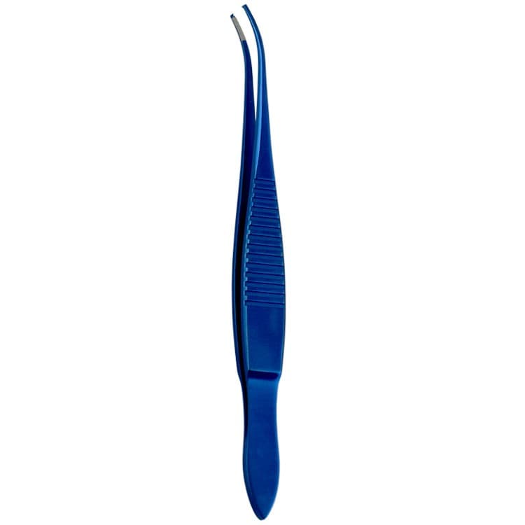 Titanium forceps tissue Graefe 1x2th curved 110mm – oficiali Falcon Medical produkto nuotrauka