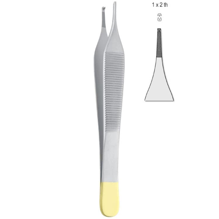 Falcon-Grip Forceps tissue Adson 1x2th TC 120mm – oficiali Falcon Medical produkto nuotrauka