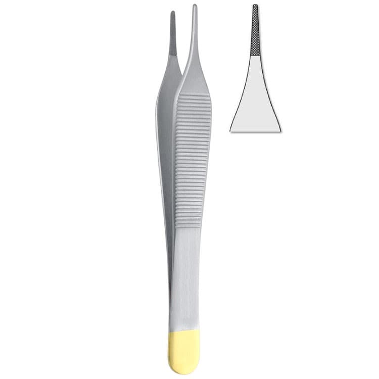 Falcon-Grip Forceps dissecting Adson TC 120mm – oficiali Falcon Medical produkto nuotrauka