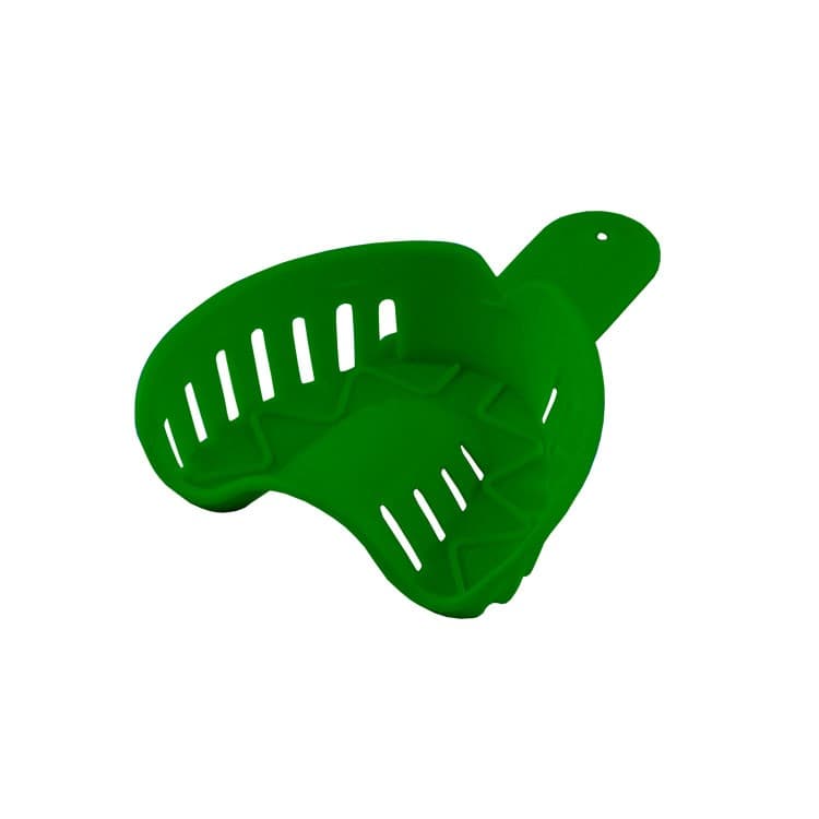 Disposable Orthodontic impression tray upper fig. 4, size M (green) 10 pieces – oficiali Falcon Medical produkto nuotrauka