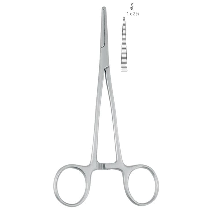 Forceps artery Christophe 1x2th straight 160mm – oficiali Falcon Medical produkto nuotrauka