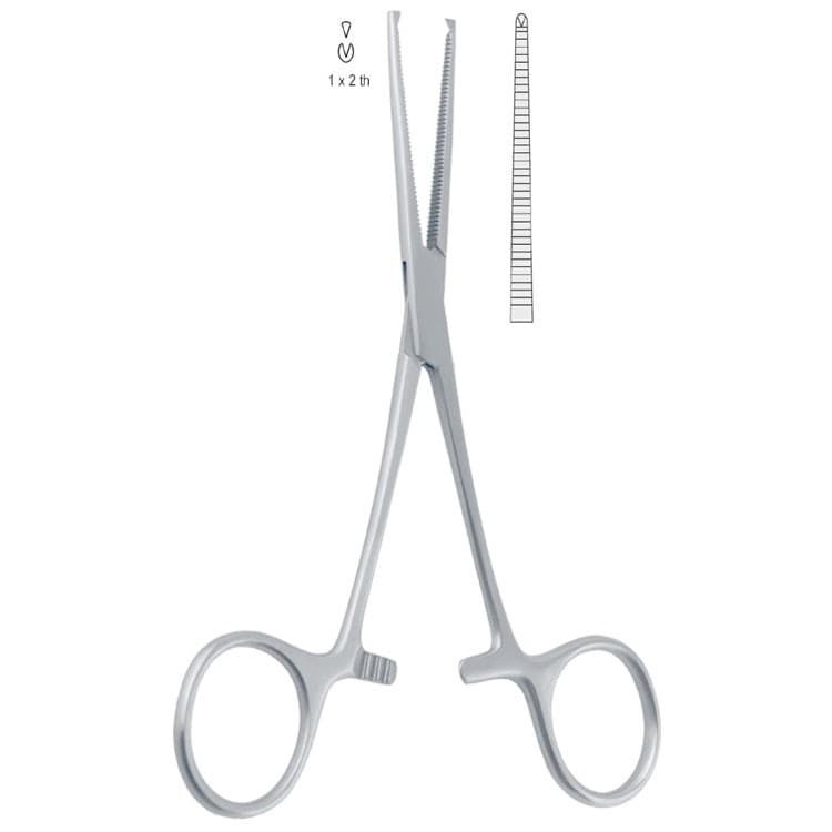 Forceps artery Kocher-Delicate 1x2th straight 165mm – oficiali Falcon Medical produkto nuotrauka
