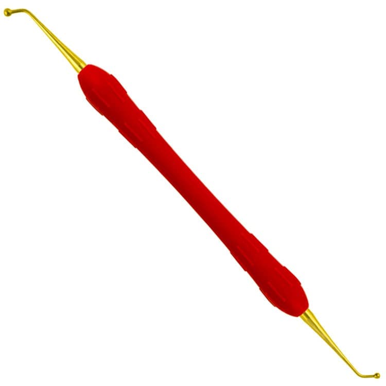 Easy-Color Compo-Fill Burnisher fig. 155, TIN coated (Red) – oficiali Falcon Medical produkto nuotrauka