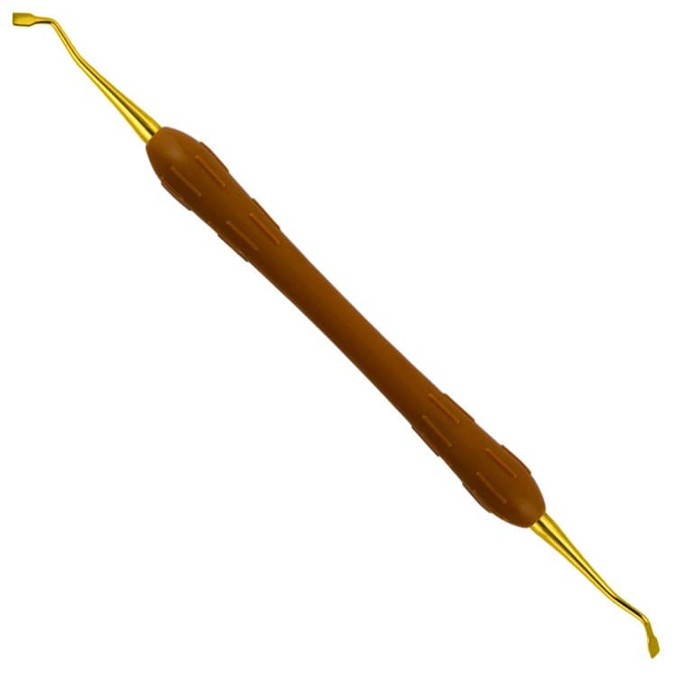 Easy-Color Compo-Fill Plugger Hollenback smooth fig. 3, TIN coated (Brown) – oficiali Falcon Medical produkto nuotrauka