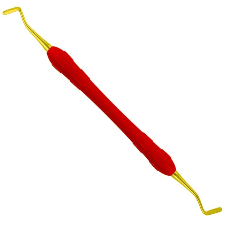 Easy-Color Compo-Fill Filling instruments Goldstein fig. 4, TIN coated (Red) – oficiali Falcon Medical produkto nuotrauka