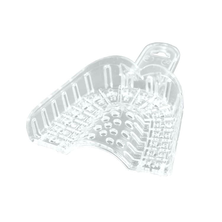 DENTALINE Disposable impression trays transparent upper M fig. 3 (Pack of 10 pieces) – oficiali Falcon Medical produkto nuotrauka