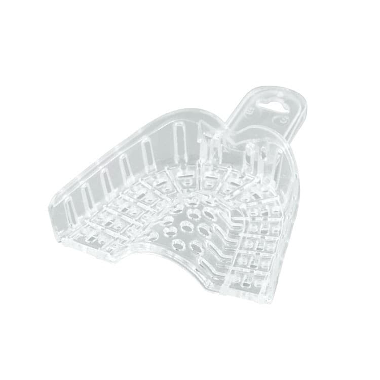 DENTALINE Disposable impression trays transparent upper S fig. 5 (Pack of 10 pieces) – oficiali Falcon Medical produkto nuotrauka