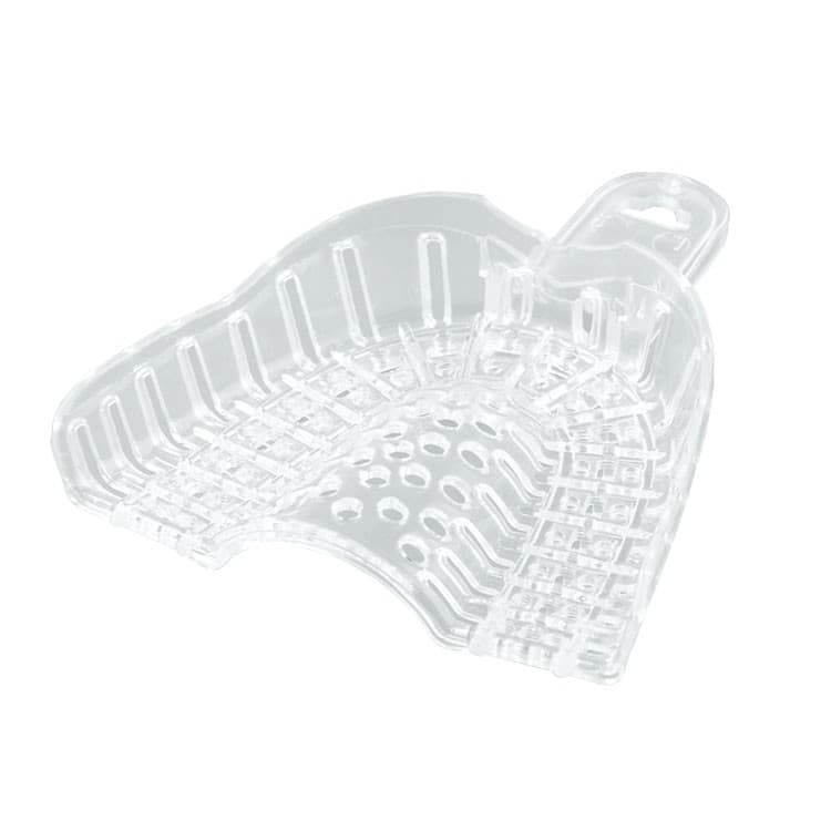 DENTALINE Disposable impression trays transparent upper L fig. 1 (Pack of 10 pieces) – oficiali Falcon Medical produkto nuotrauka