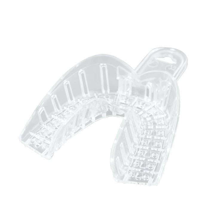 DENTALINE Disposable impression trays transparent lower M fig. 4 (Pack of 10 pieces) – oficiali Falcon Medical produkto nuotrauka