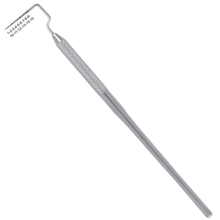 Classic-Round Probe Periodontal se color-coded fig. 15 UNC modified – oficiali Falcon Medical produkto nuotrauka