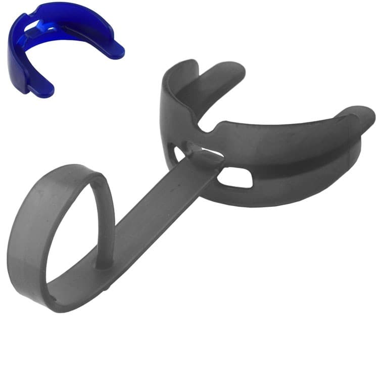 Ultima mouth guard with strap silver – oficiali Falcon Medical produkto nuotrauka