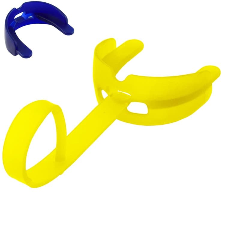 Ultima mouth guard with strap yellow – oficiali Falcon Medical produkto nuotrauka
