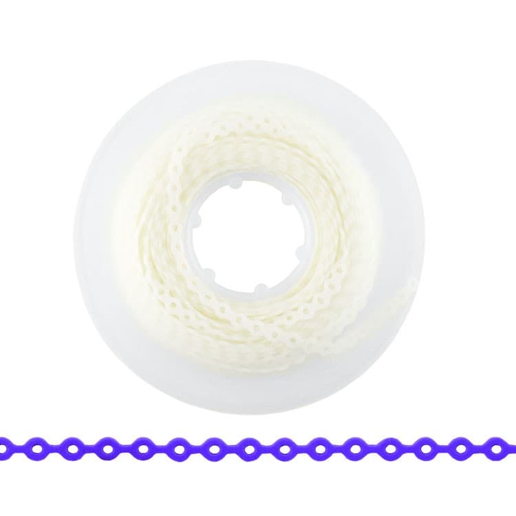 ElastoMax elastomeric chain, latex free, long pearl color (4.5m spool) – oficiali Falcon Medical produkto nuotrauka