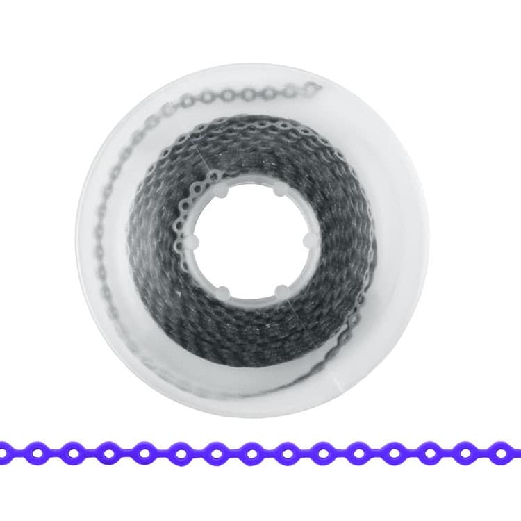 ElastoMax elastomeric chain thin, long silver (4.5m spool) – oficiali Falcon Medical produkto nuotrauka