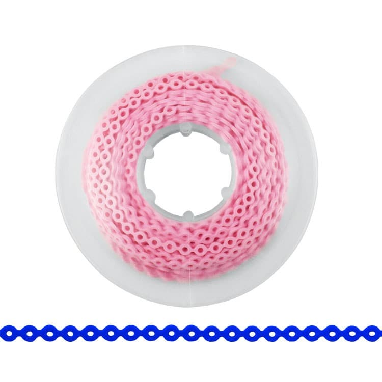 ElastoMax elastomeric chain, latex free, short light pink (4.5m spool) – oficiali Falcon Medical produkto nuotrauka
