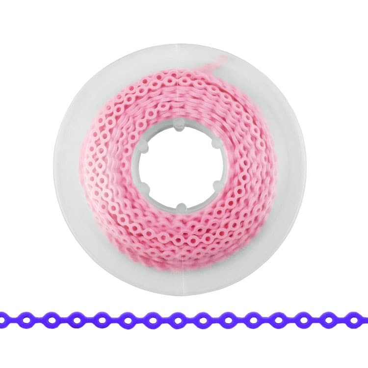 ElastoMax elastomeric chain, latex free, long light pink (4.5m spool) – oficiali Falcon Medical produkto nuotrauka