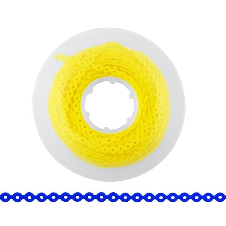 ElastoMax elastomeric chain, latex free, short yellow (4.5m spool) – oficiali Falcon Medical produkto nuotrauka