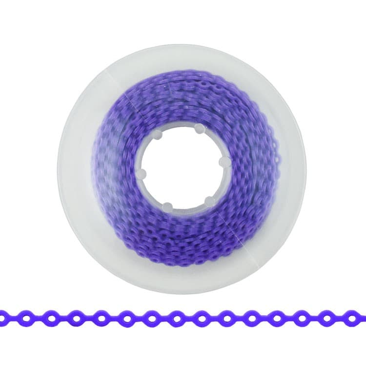ElastoMax elastomeric chain, latex free, long purple (4.5m spool) – oficiali Falcon Medical produkto nuotrauka