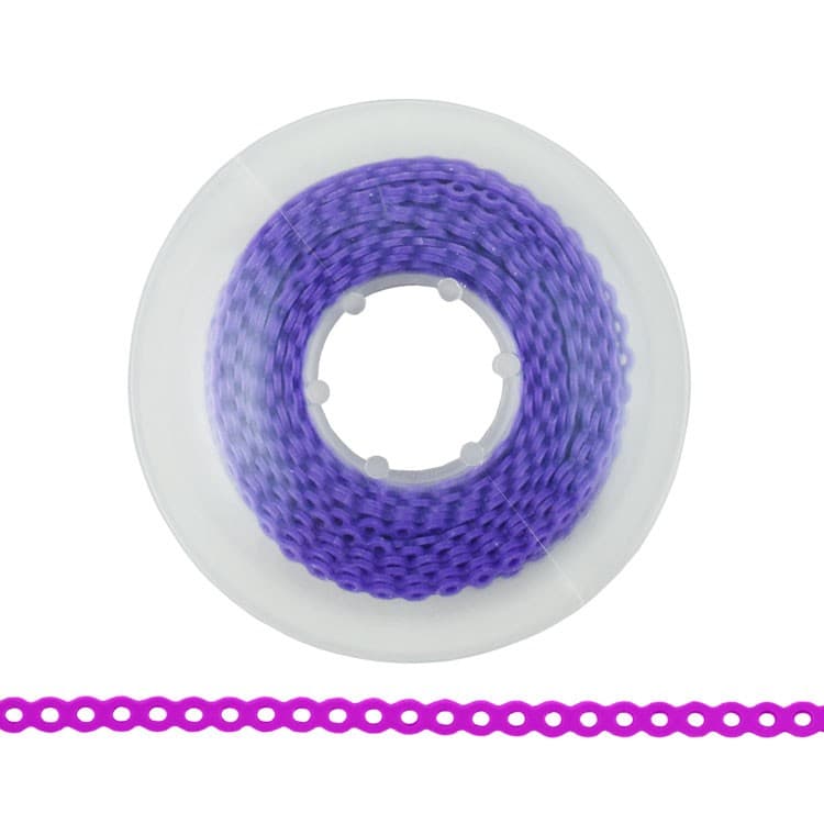 ElastoMax elastomeric chain, latex free, closed purple (4.5m spool) – oficiali Falcon Medical produkto nuotrauka